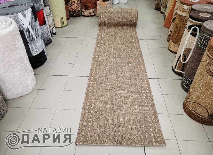 Тъкана пътека Флорлукс 20329 coffee-natural